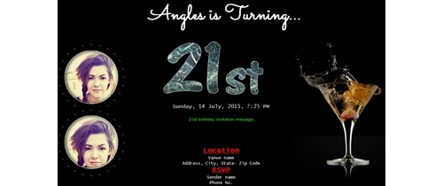 21 bday invites
