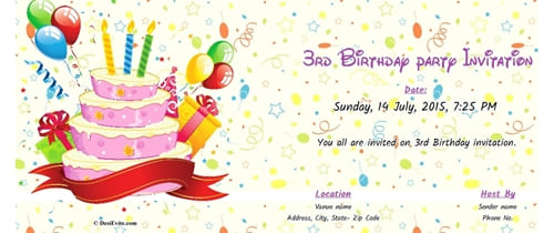 online birthday party invitations free