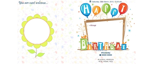 party invitation card