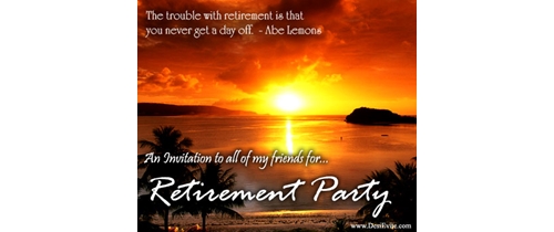 free online retirement invitations