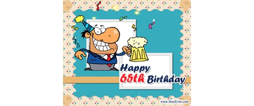 Free Online 65th Birthday Party Invitation Cards