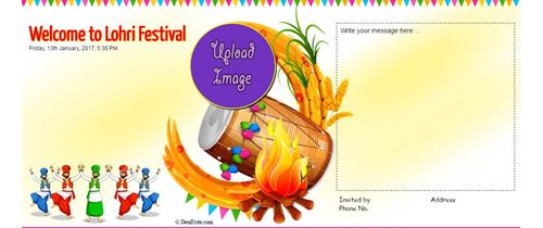 lohri invitation cards