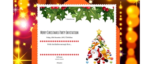 online christmas party invitations free