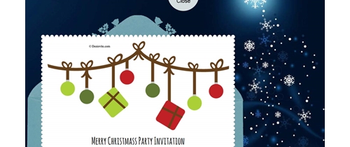 free online christmas invitations