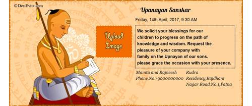 Free Janeu/Upnayan Sanskar Invitation Card & Online ...