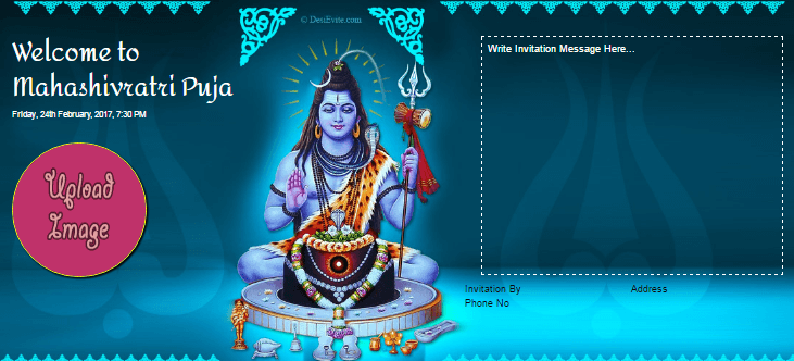Free Maha Shivaratri Invitation Card & Online Invitations