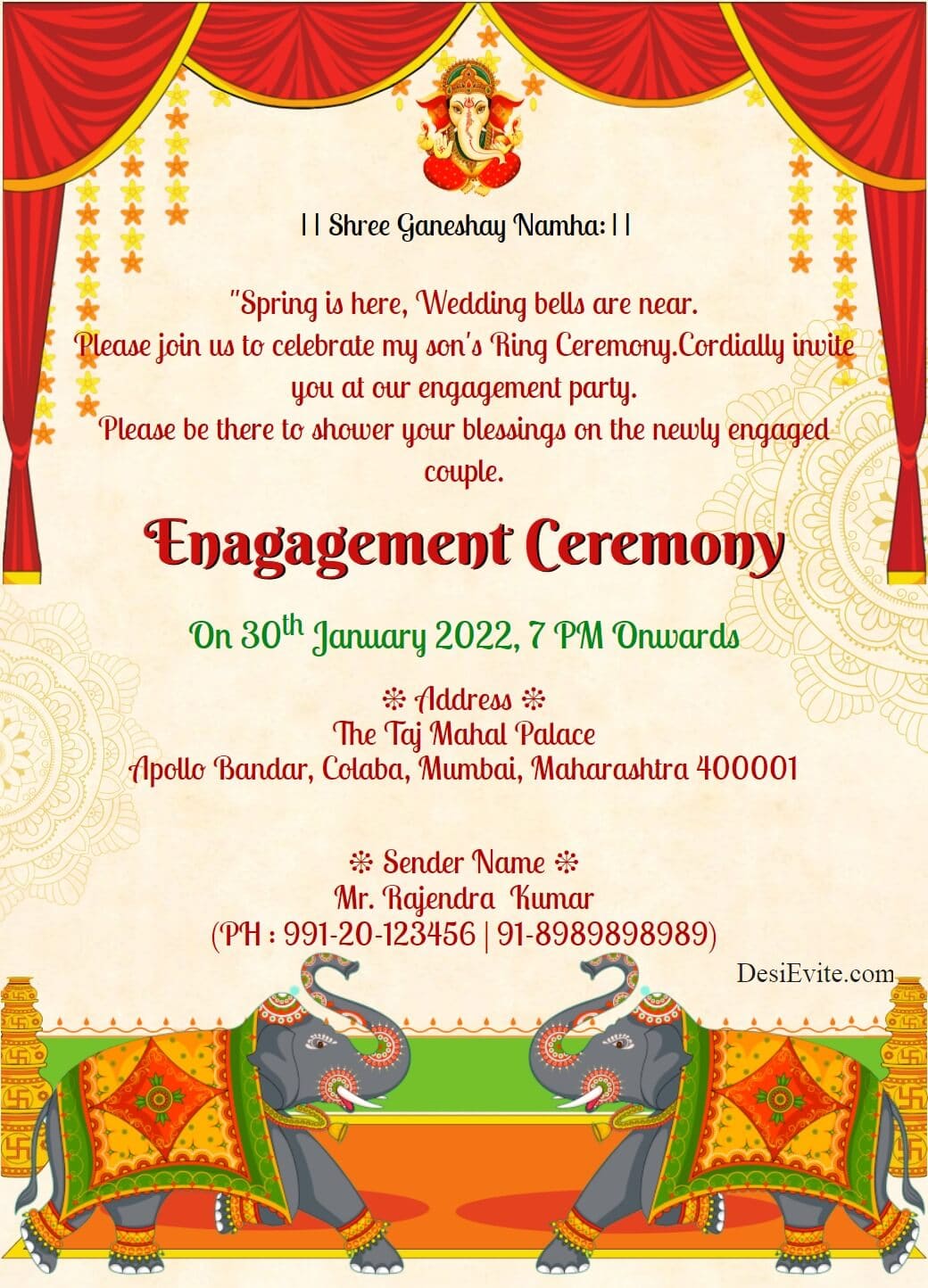 Ring Ceremony - Pridha Events