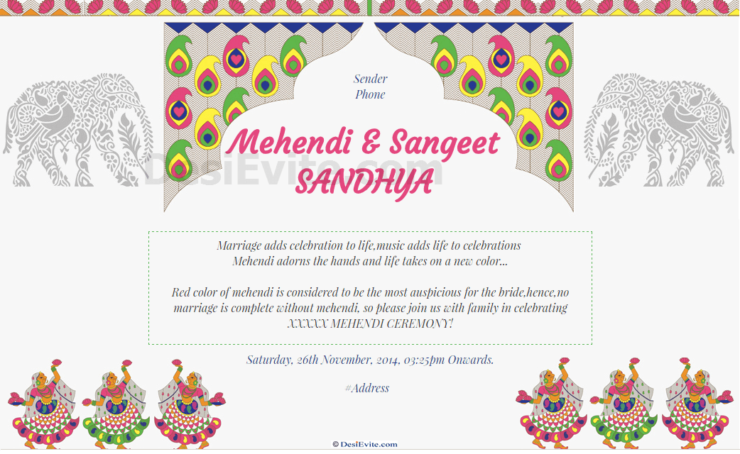 Mehendi and Sangeet SANDHYA