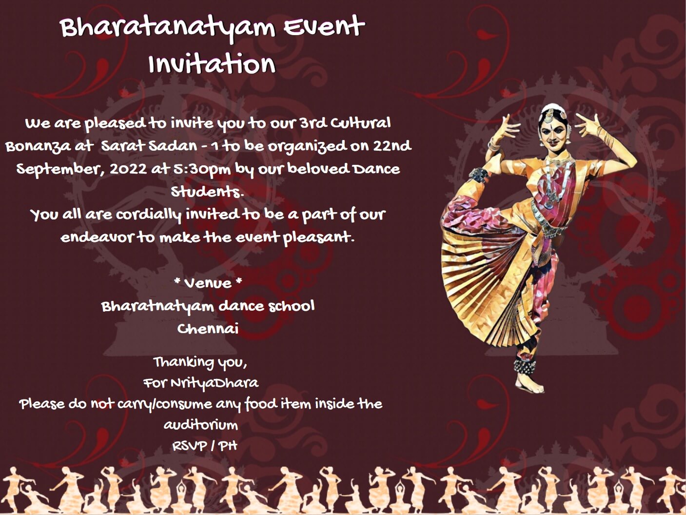 Arangetram Invitation Cards Infoupdate Arangetram Invitation Cards Infoupdate
