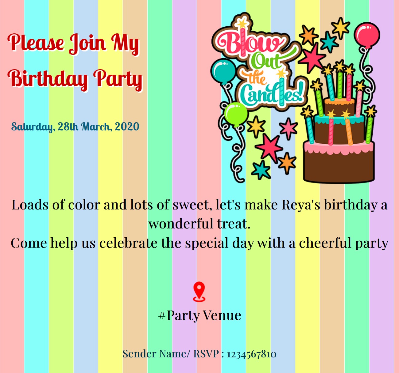 birthday invitation general 157 