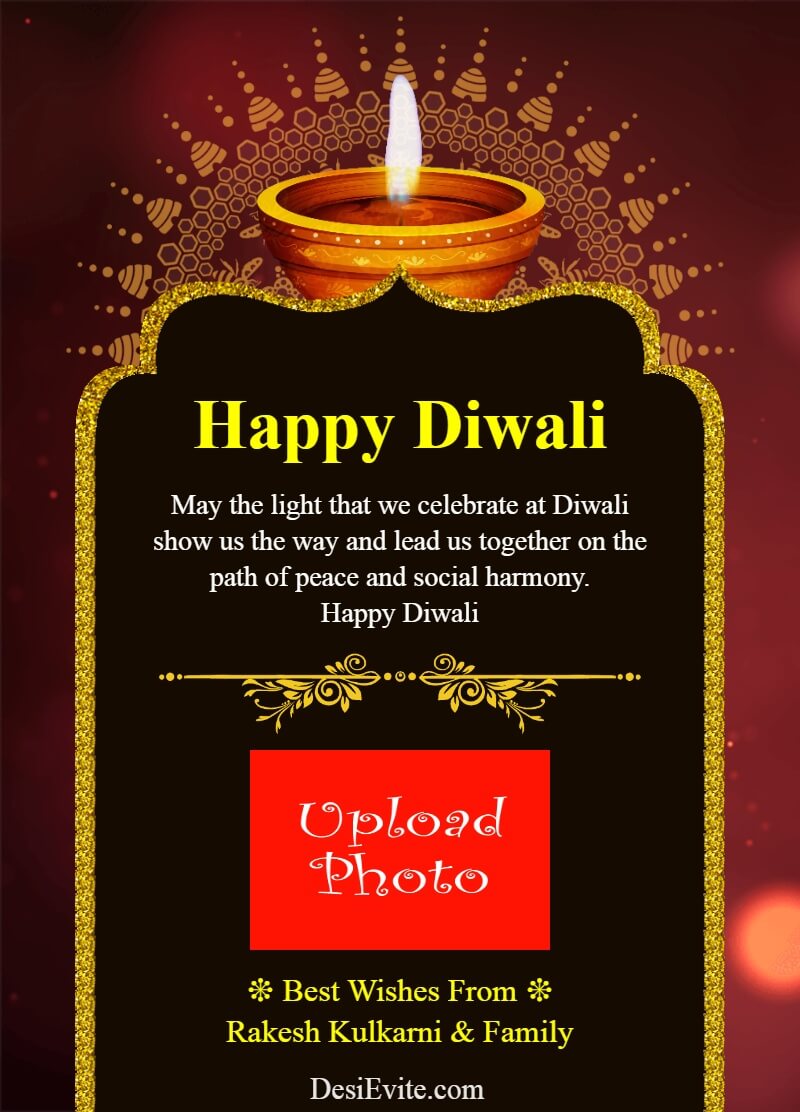 diwali greeting card with photo template 63 