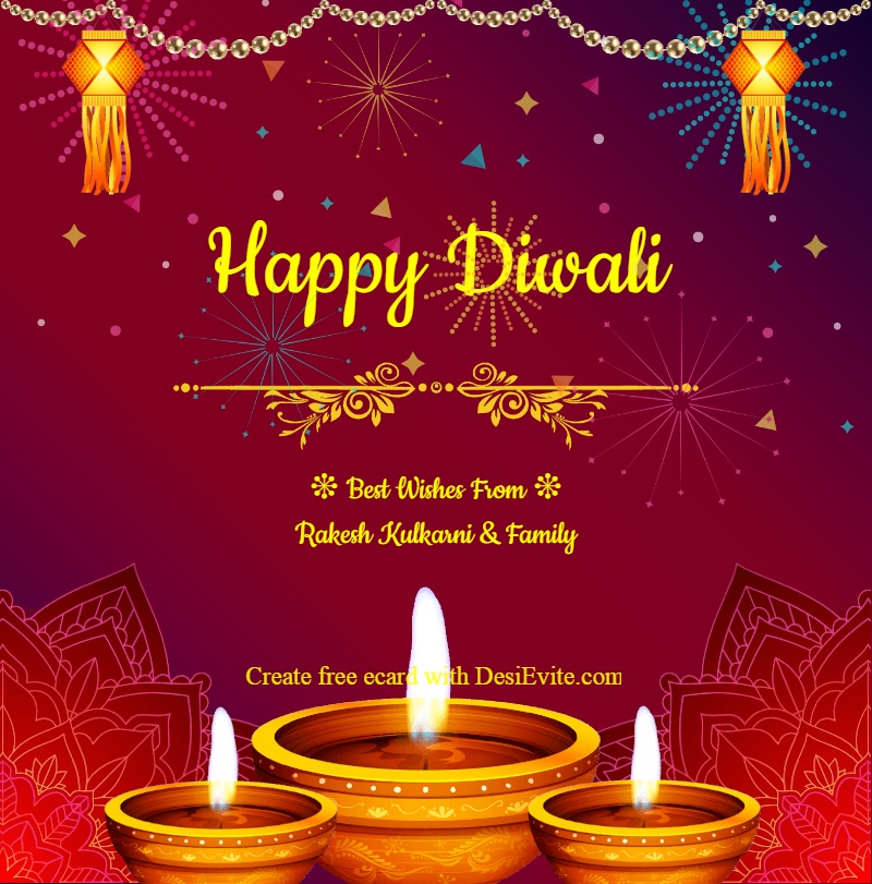 Printable Diwali Greeting Cards