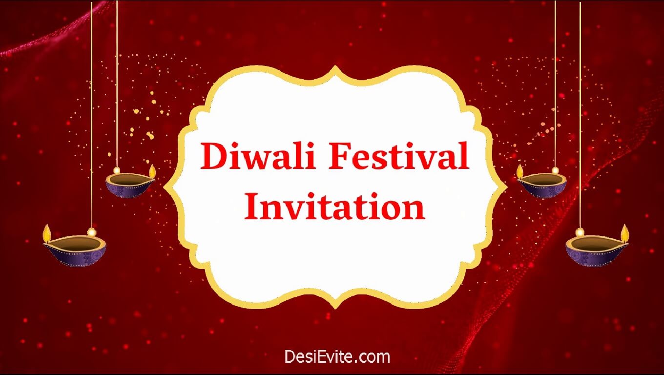 free Animated Diwali Invitation Video, Online Invitations