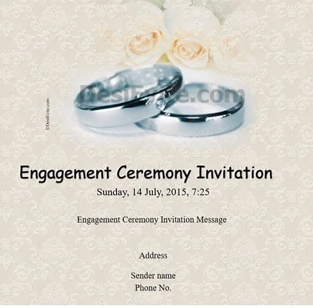 elegant flower ring engagement card 40 148