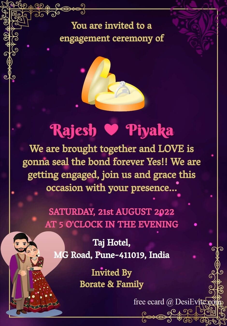 engagement-invitation-card-indian-couple-cartoon-theme
