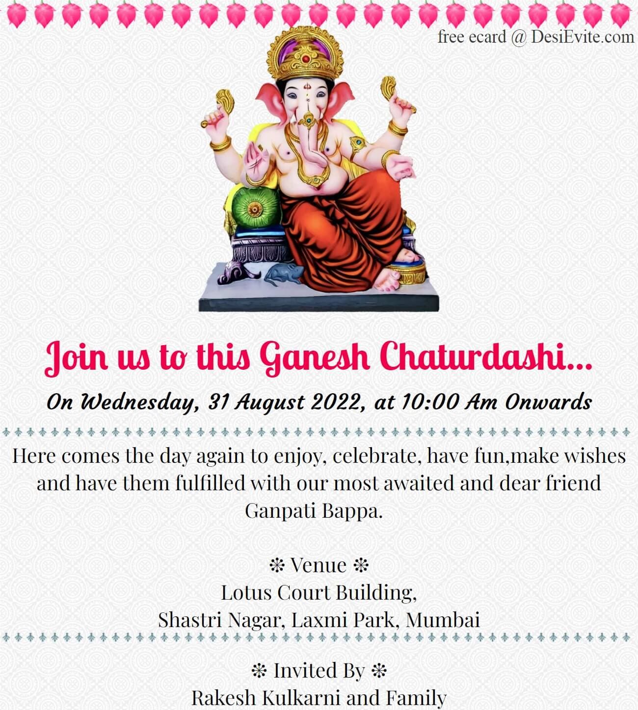 Celebrating Ganesh Chaturthi