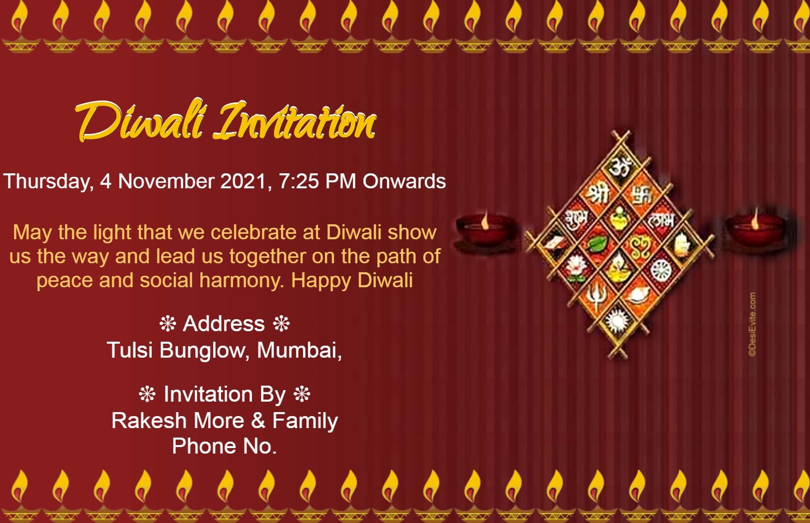 free diwali invitation ecard 63 