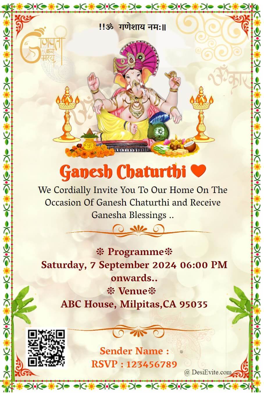 ganesha-invitation-card-with-greenflower-border