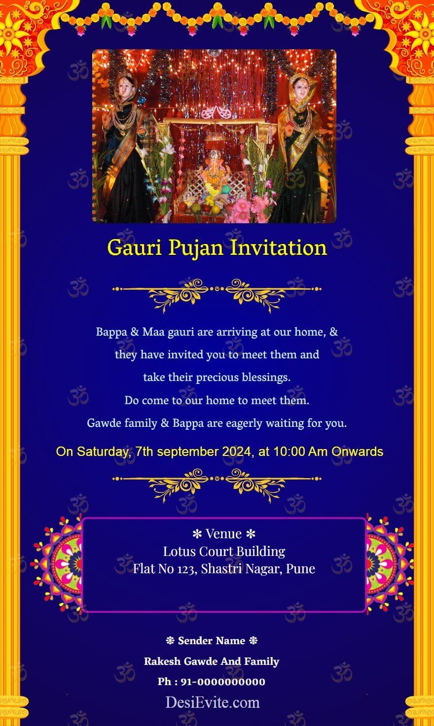 gauri-pujan-invitation-card-with-photo