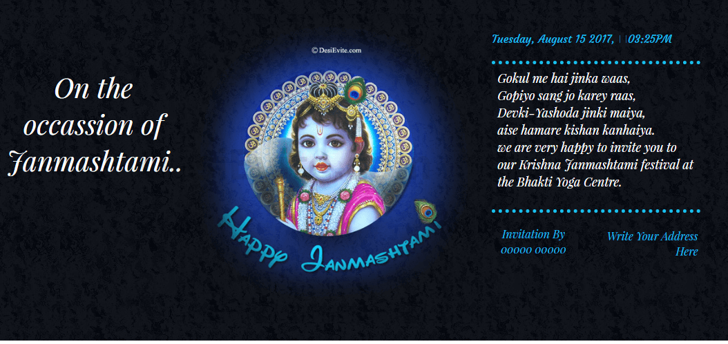 free janmashtami ecard without watermark