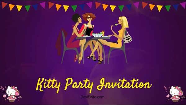 Kitty Party Invitation  Kitty Party Invitation Cards Printing Online in  India  Printland