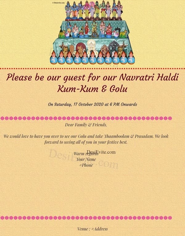Welcome to Navratri Golu festival