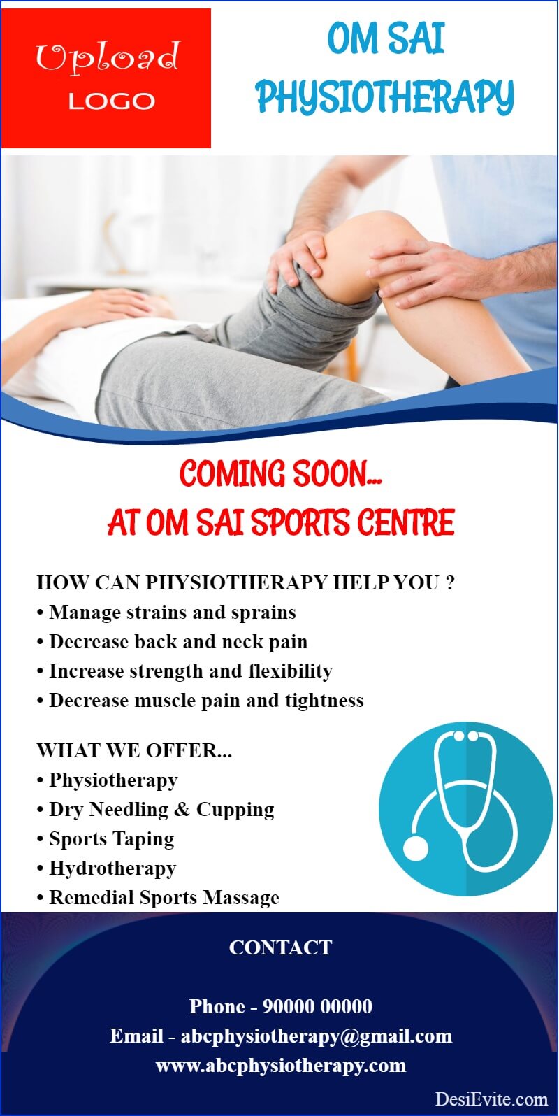 physiotherapy coming soon flye brochure