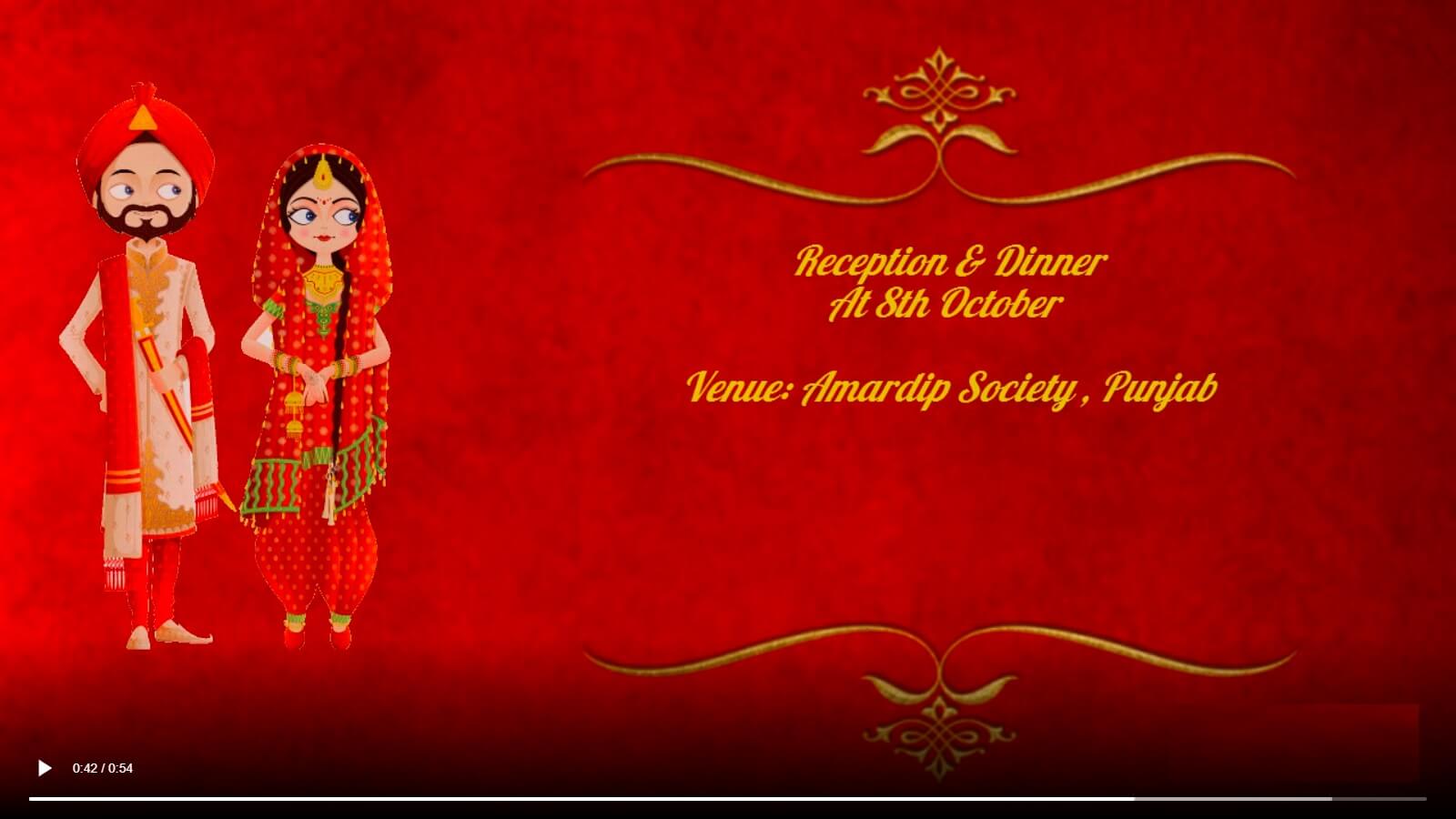 free indian wedding invitation video maker & Online invitations