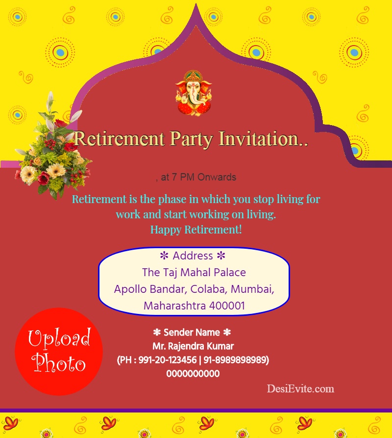 Hindi Retirement Invitation Cards Onvacationswall