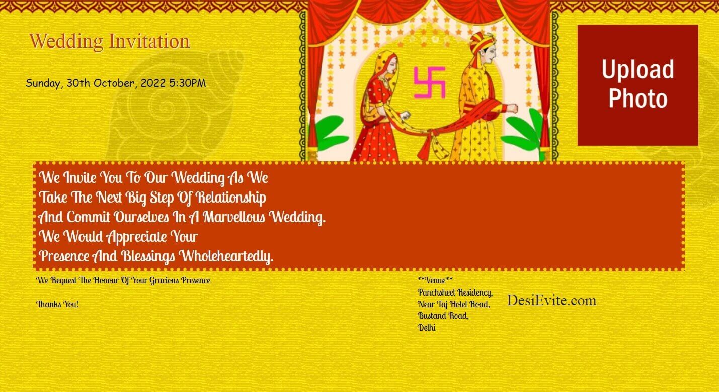 wedding invitation phere theme invitation 138 