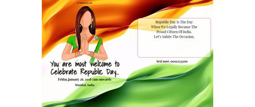 Free Republic Day Invitation Card Online Invitations