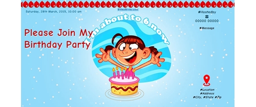 free 6th birthday party invitation card online invitations 6th birthday party invitation