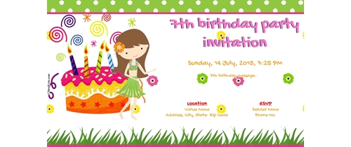 free birthday party invitation card online invitations birthday invitations for girl
