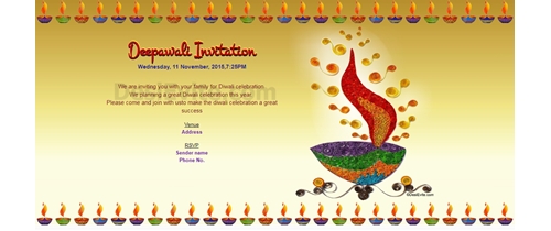 Deepawali Invitation.