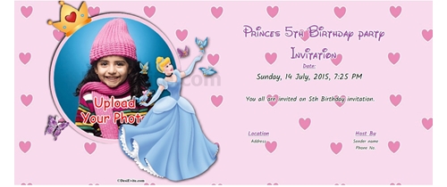 free 5th birthday party invitation card online invitations