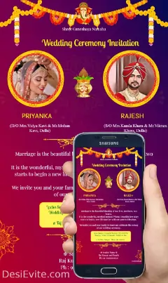 Free Indian Wedding Invitation Card Maker Online Invitations