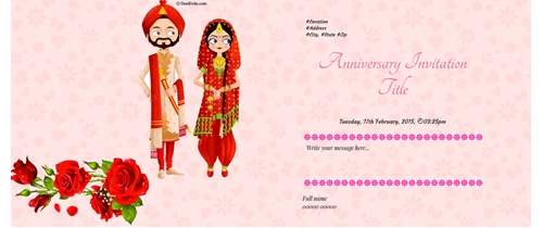 free wedding anniversary invitation card online invitations