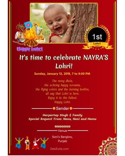 free lohri invitation card online invitations lohri invitation cards