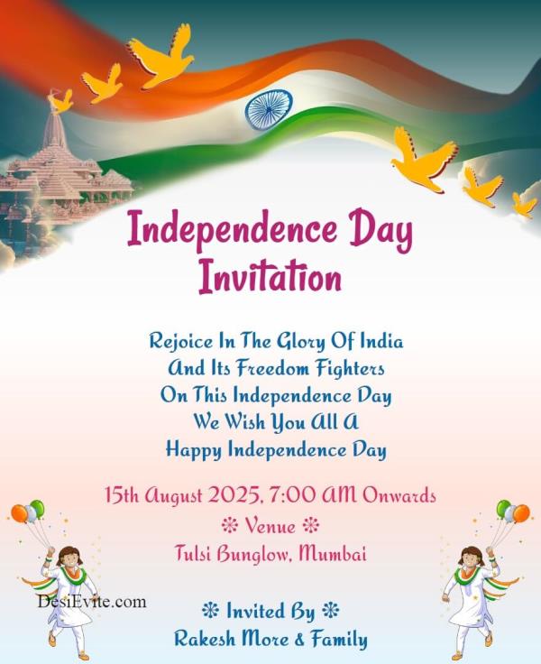 Welcome to Independence Day Function