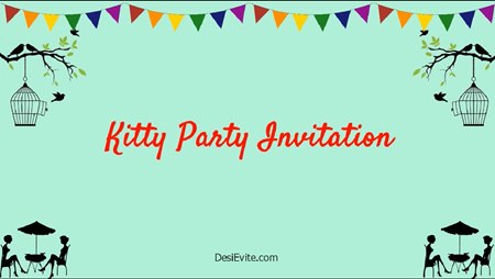 Free Kitty Party Invitation Card Online Invitations