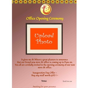 free office inauguration opening invitation card online invitations traditional day invitation in office