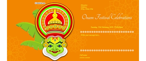 Free Onam Festival Invitation Card Online Invitations
