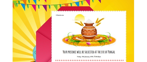 Free Pongal Invitation Card Online Invitations