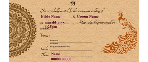 Free Invitation Card Online Invitations In Punjabi