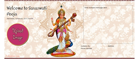 Free Saraswati Puja Invitation Card Online Invitations In Hindi