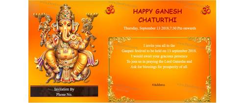 free ganesh chaturthi invitation card online invitations