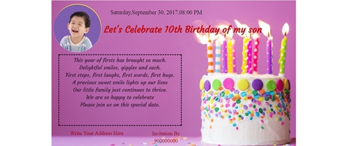 10th Birthday Celebration