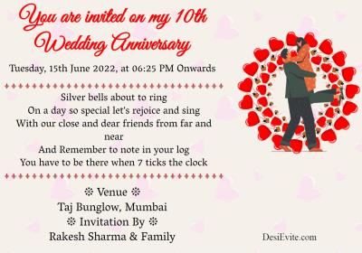 You are invited on my 10th Anniversary