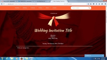 Indian Wedding Ceremony Invitation