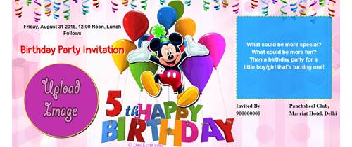 It's a happy day! It's a fun day! Happy 5th birthday
